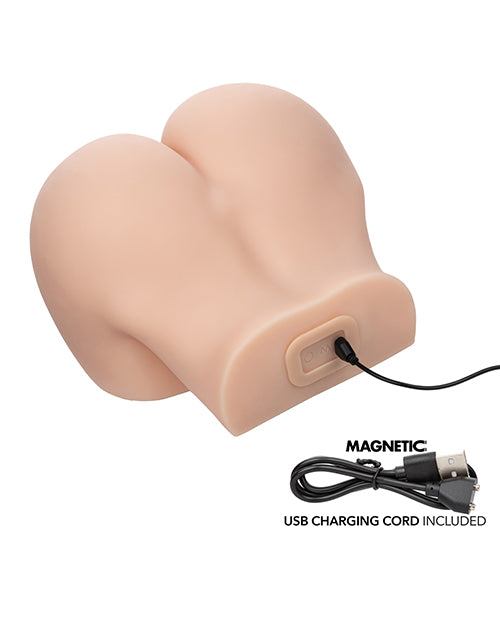 Vibrating Twerking BBL Dildo in Ivory with Realistic Motion