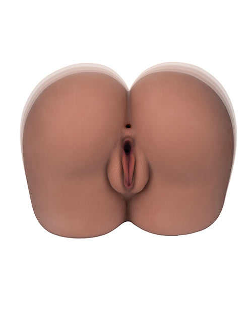 Vibrating Twerking BBL Dildo in Brown with Realistic Motion