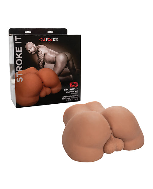 Stroke It Bottom Banger Masturbator Realistic Pure Skin Textured Chamber for Authentic Solo Experience