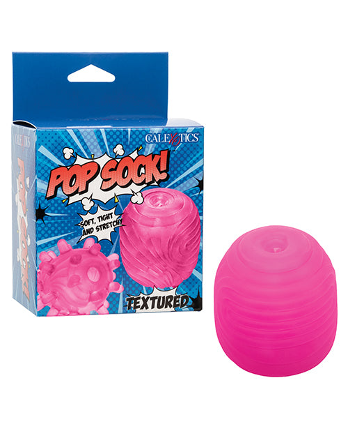 Pop Sock Textured Masturbator Reversible Dual-Texture Soft Stretchy Design for Intense Solo Pleasure