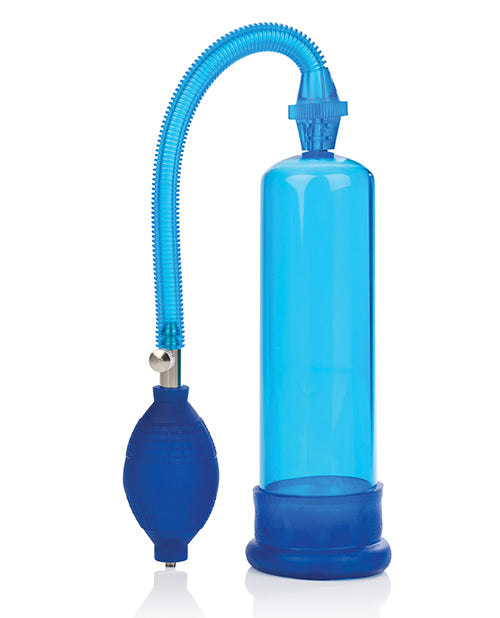 Head Coach Blue Penis Pump with Soft TPE Donut and EZ Squeeze Bulb