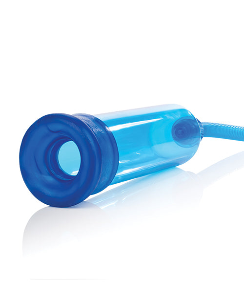 Head Coach Blue Penis Pump with Soft TPE Donut and EZ Squeeze Bulb