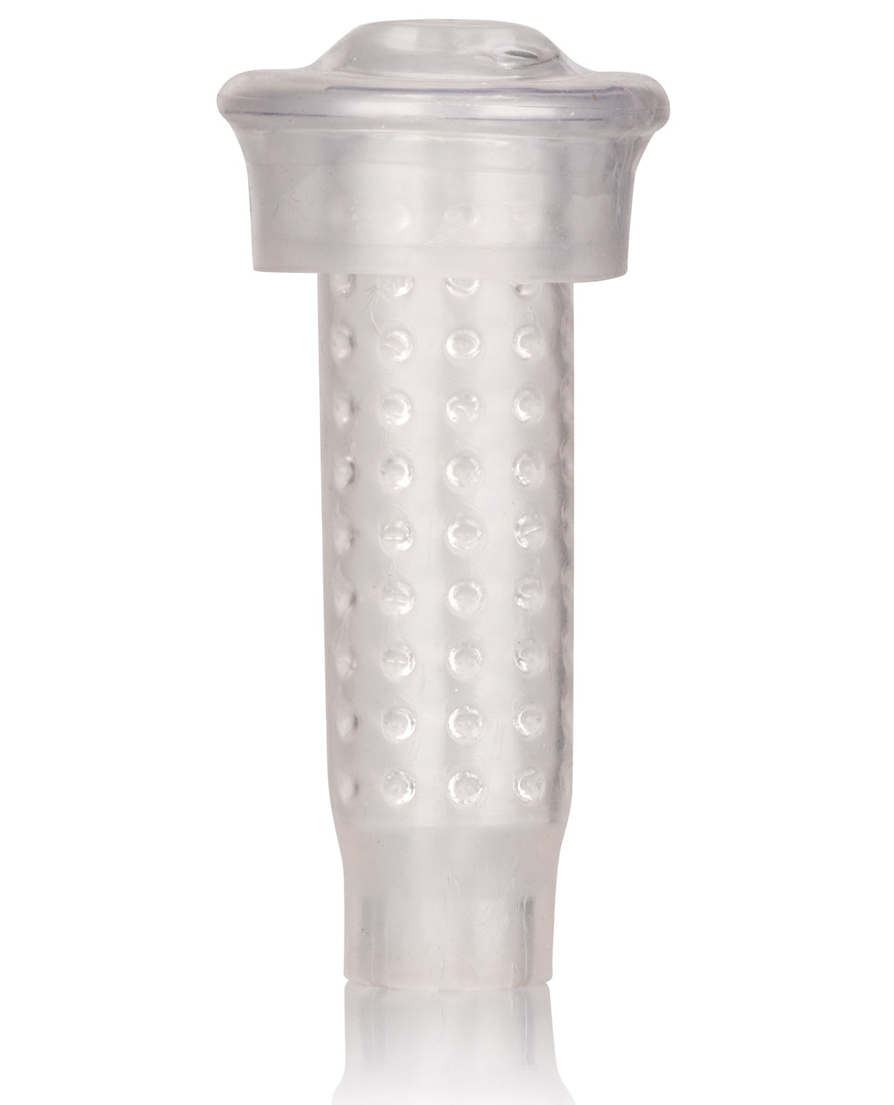 Optimum Series Mouth-Clear Stroker Pump Sleeve with Beaded Texture