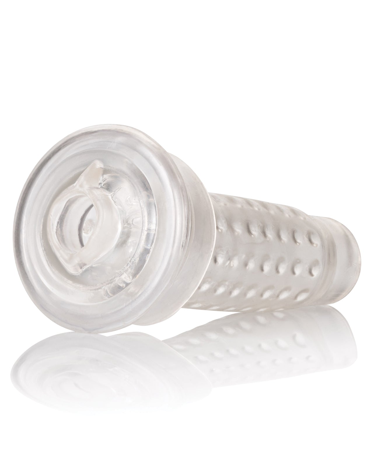 Optimum Series Stroker Pump Sleeve Clear Mouth-Shaped Penis Enhancement