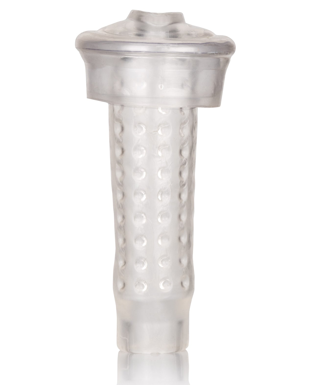 Optimum Series Stroker Pump Sleeve Clear Mouth-Shaped Penis Enhancement