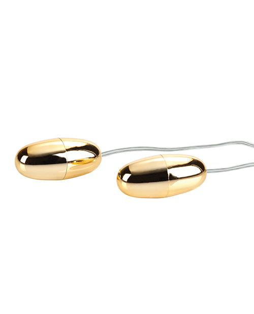 Double Gold Vibrating Bullets with Multi-Speed Settings