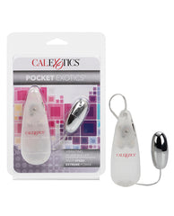 Pocket Exotics Vibrating Bullet Stimulator Silver-Plated ABS Multi-Speed for Precise Personal Stimulation