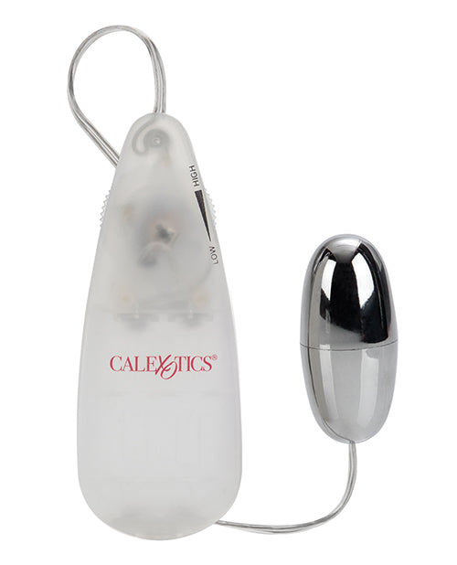Pocket Exotics Silver Vibrating Bullet Stimulator with Multi-Speed Control