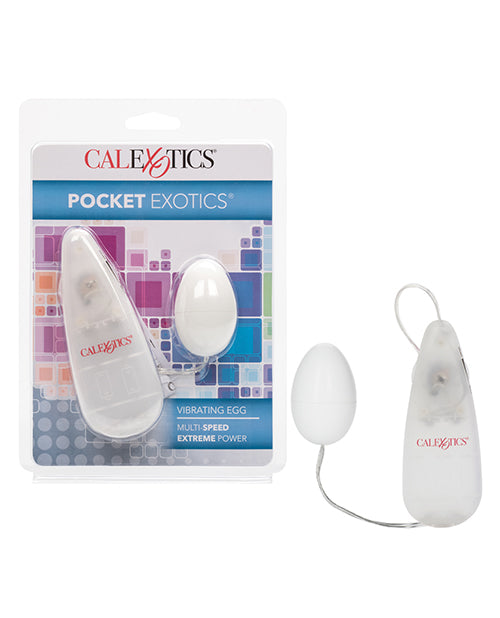 Pocket Exotics Vibrating Egg Stimulator Multi-Speed Smooth ABS for Targeted Sensation