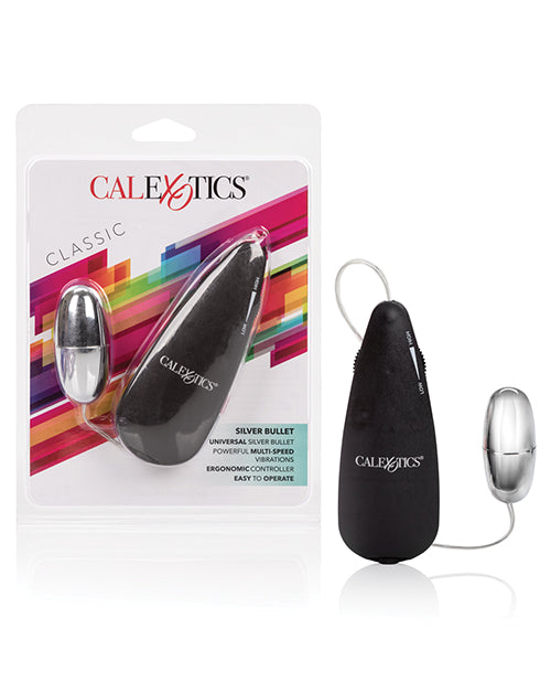 California Exotic Bullets Stimulator Multi-Speed Silver Bullet with Hand-Held Controller for Customizable Intimate Stimulation
