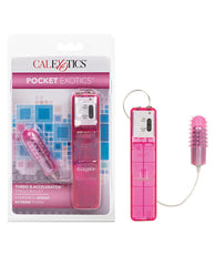 Pocket Exotics Stimulator 8 Vibration Levels Removable Tickler Sleeve for Targeted Stimulation