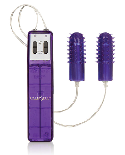 Pocket Exotics Purple Turbo 8 Accelerator Double Bullets Stimulator