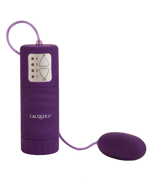 Waterproof Bullet Vibrator with Satin Finish Stimulator - Purple