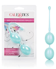 California Exotic Novelties Weighted Kegel Balls Ergonomic Silicone Design with Retrieval Cord for Comfortable Pelvic Exercise