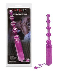 Pleasure Beads Stimulator with Waterproof Multi-Speed Jelly Shaft and Graduated Beads for Intimate Stimulation
