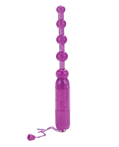 Waterproof Vibrating Pleasure Beads with Multi-Speed Jelly Shaft