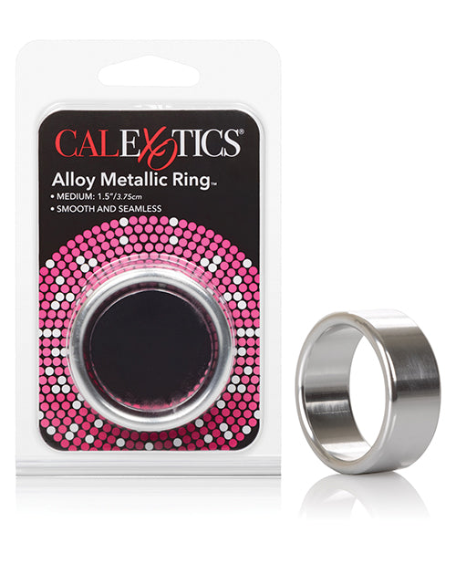 Rings! Penis Enhancement Alloy Metallic Ring Medium Size Smooth Aluminum for Comfortable Support