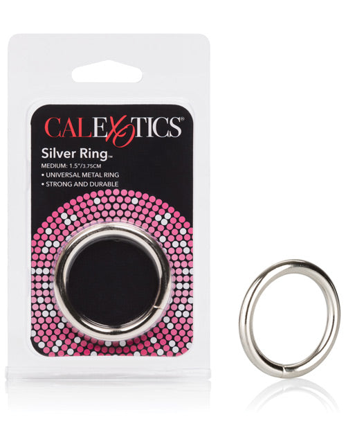 Rings! Penis Enhancement Ring Solid Steel Medium Diameter with Silver Finish for Comfortable Support