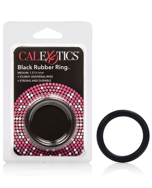 Rings! Penis Enhancement Black Rubber Ring Medium Durable Stretchy Fit for Extended Pleasure and Erection Support