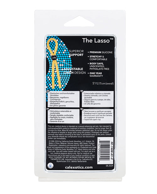 Ivory Adjustable Latex Erection Keeper Lasso – Penis Enhancement Ring