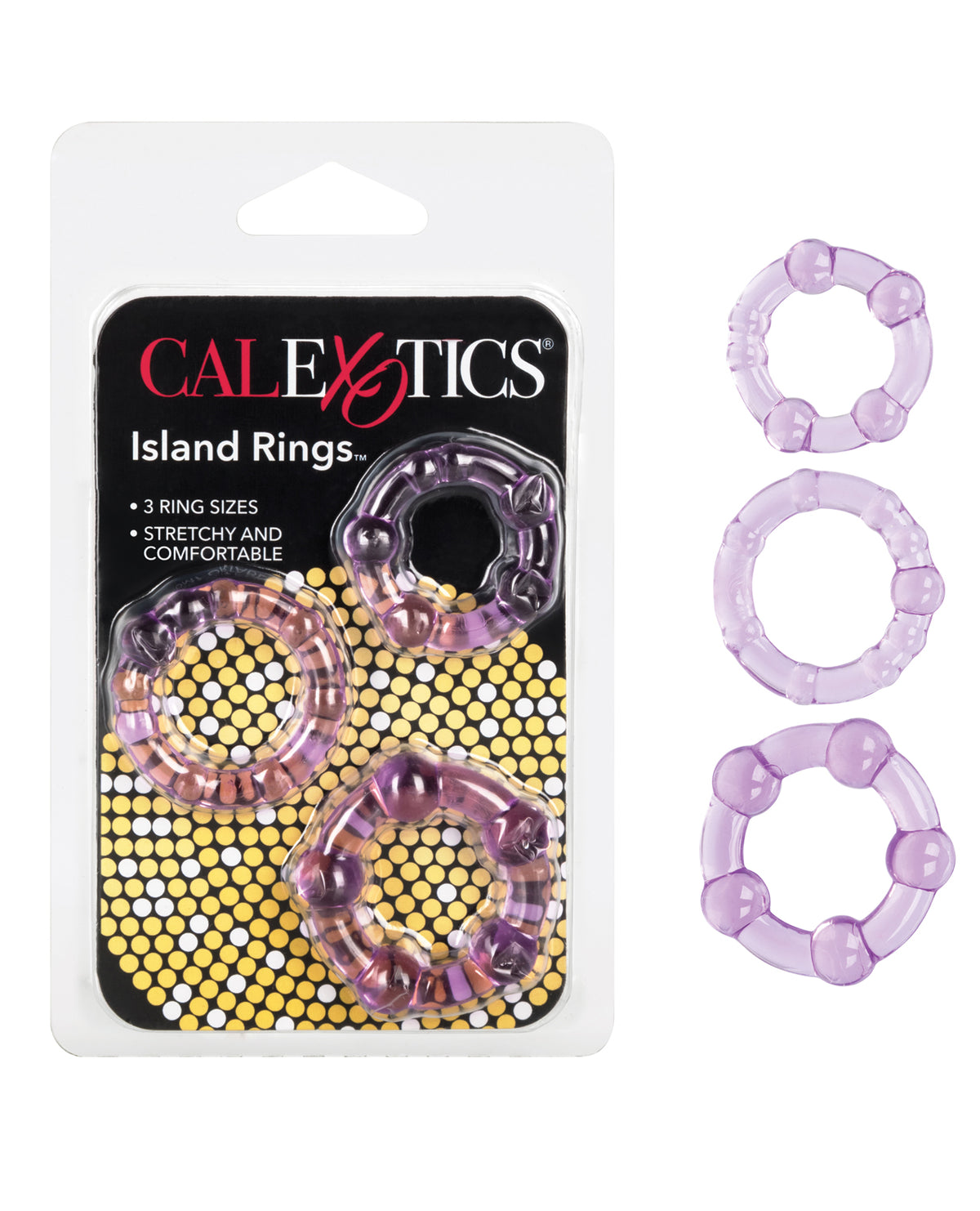 Silicone Island Rings - Purple