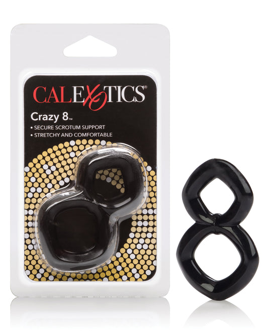 Rings! Penis Enhancement Crazy 8 Enhancer Dual Support Stretchable TPR for Stamina and Comfort