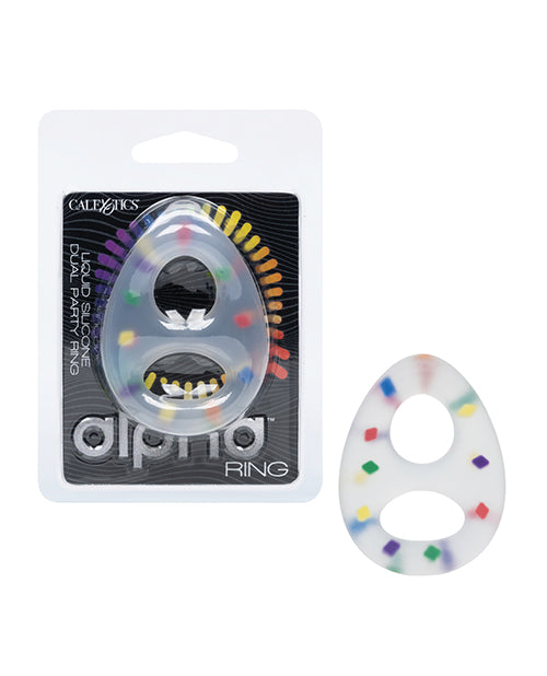 Alpha Liquid Silicone Dual Party Ring for Couples