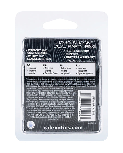 Alpha Liquid Silicone Dual Party Ring for Couples