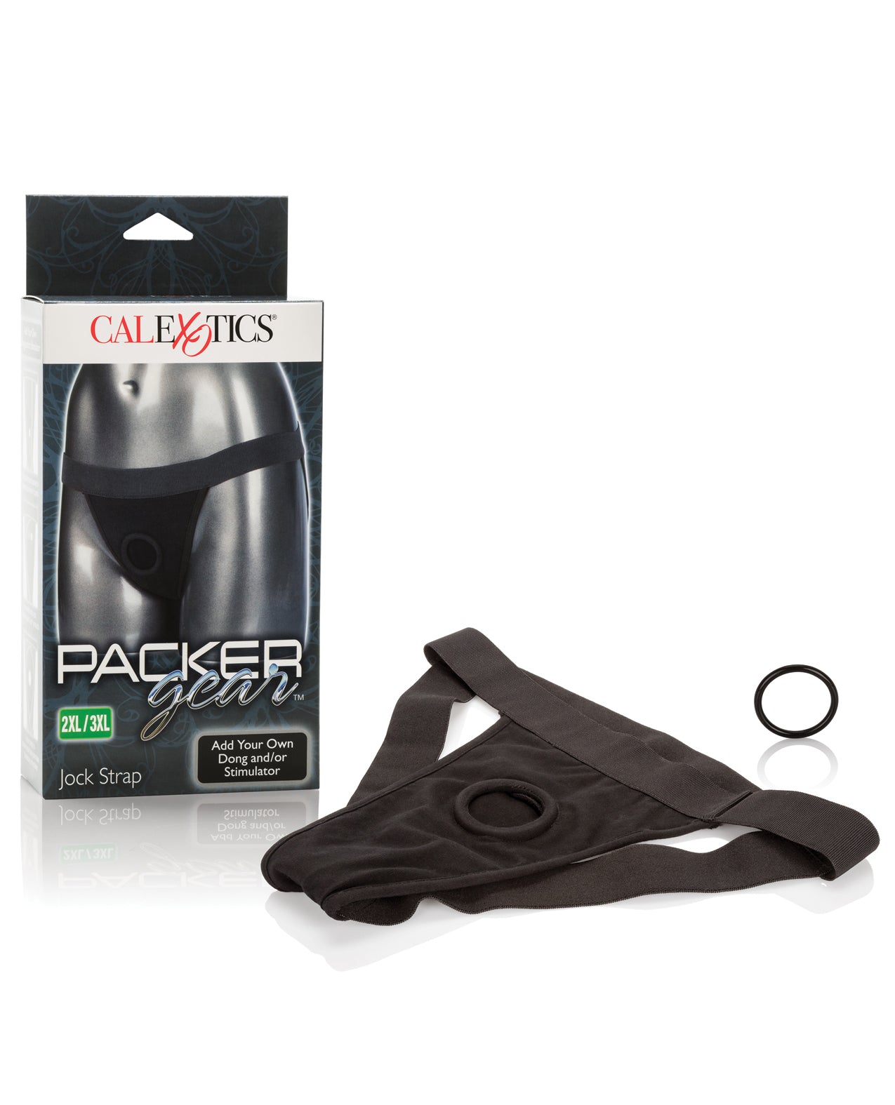 Packer Gear Jock Strap Harness with Reinforced O-Ring and Bullet Stimulator Pocket for Comfortable Strap-On Support