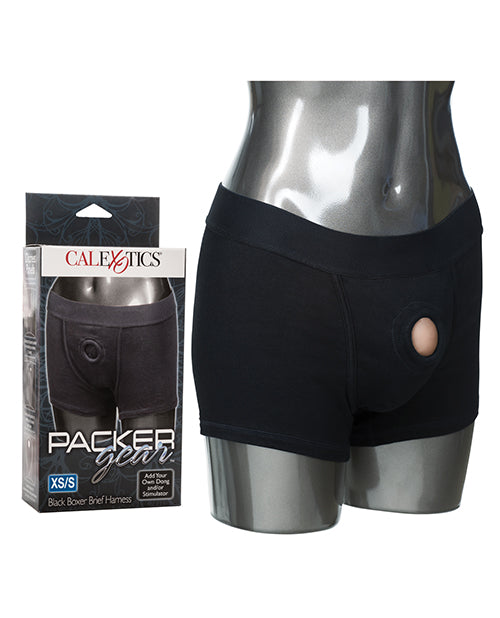 Packer Gear Boxer Harness boxer briefs with reinforced O-ring and internal pockets for secure packer support and comfort