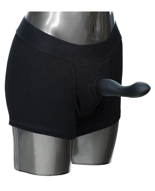 Packer Gear Black Boxer Harness with Internal Pocket and O-Ring