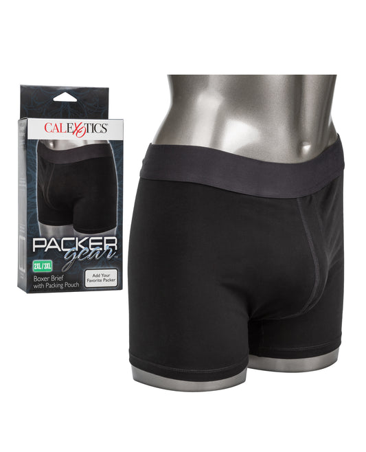 Packer Gear Boxer Brief Packing Underwear with Secure Pouch and Soft Stretch Fabric for Discreet Packing