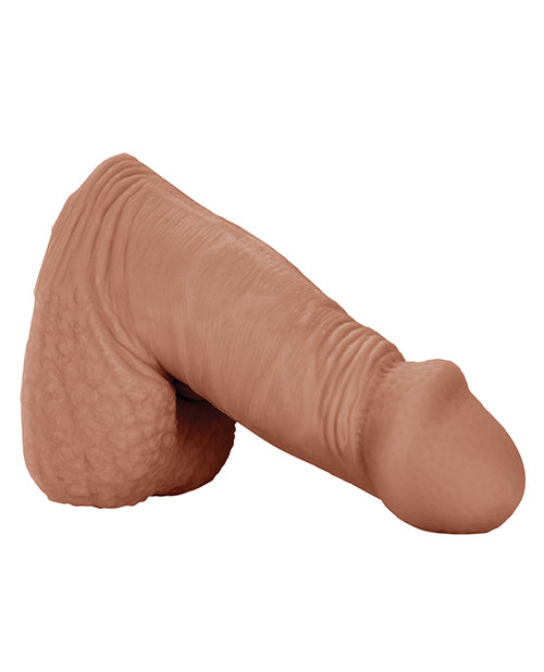 Packer Gear 4" Packing Penis in Brown with Realistic Detailing