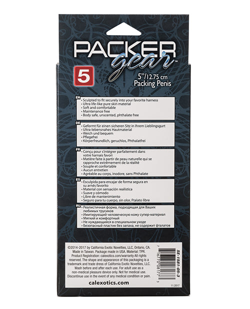 Packer Gear 5-Inch Packing Penis with Realistic Skin Texture