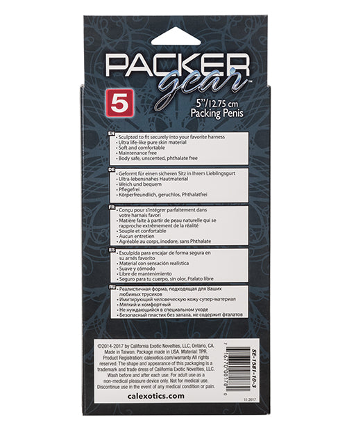 Packer Gear 5-Inch Packing Penis – Realistic Brown Pure Skin Packer