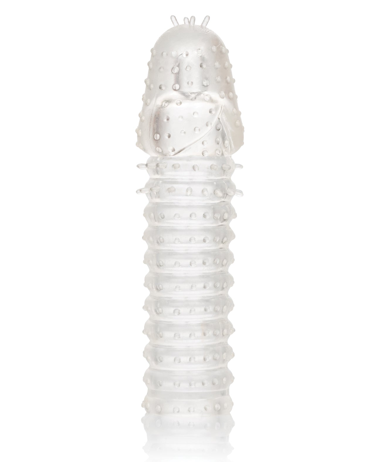 Clear 3 Piece Extension Kit with Ribbed Penis Enhancement Sleeves