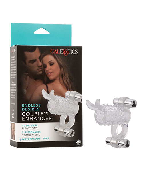 Couple's Enhancers Stimulator Dual Vibrating Bullets Ribbed Texture for Couples Intimate Pleasure
