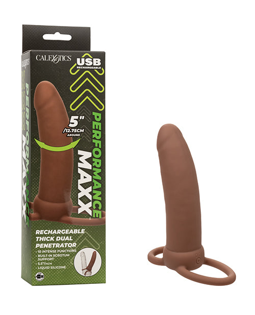 Performance Maxx Vibrator Dual Penetrator Liquid Silicone Enhanced Girth for Powerful Stimulation
