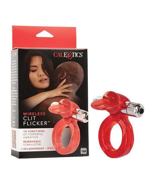 Couple's Enhancers Stimulator Wireless Clit Flicker with Vibrating Bullet and Support Ring for Couples Pleasure