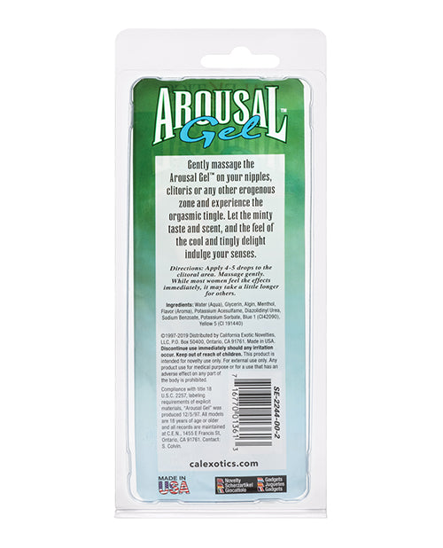 Mint Flavored Sensual Arousal Gel .25 oz Travel Size