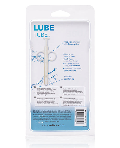 Clear Lube Tube Syringe Applicator for Lubricant Precision