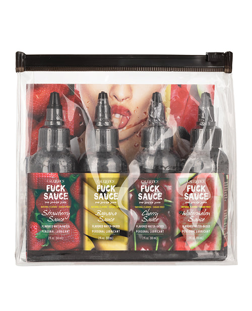 Fuck Sauce Lubricants Water-Based with Edible Strawberry Cherry Banana Watermelon Flavors for Oral Pleasure