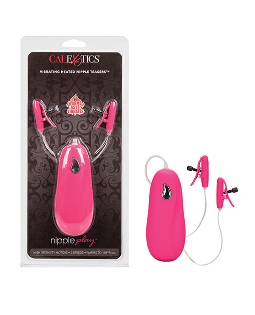 California Exotic Novelties Nipple Teasers Adjustable Heated Vibrating Clamps for Intense Nipple Arousal