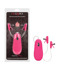 California Exotic Novelties Nipple Teasers Adjustable Heated Vibrating Clamps for Intense Nipple Arousal