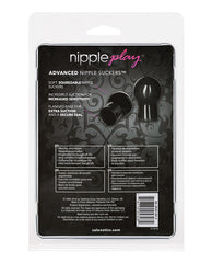 Nipple Play Advanced Nipple Suckers in Black for Heightened Sensitivity