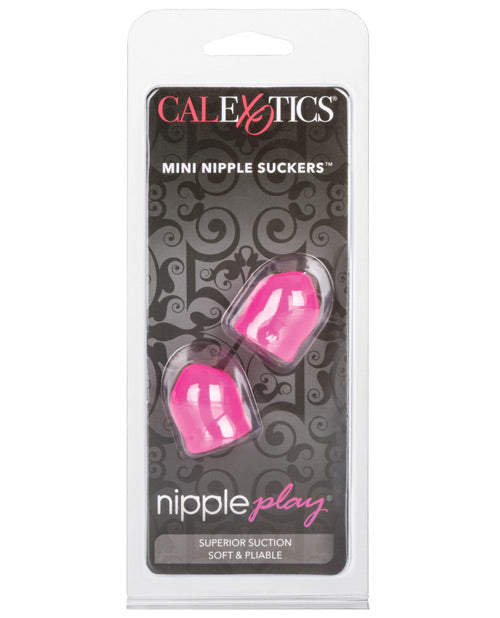 Nipple Play Stimulator Pink Mini Nipple Suckers Soft Squeezable Suction for Sensual Stimulation