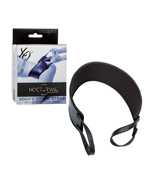 Nocturnal Bondage Strap with Adjustable Handles and Textured Black Design for Enhanced Support in Intimate Play