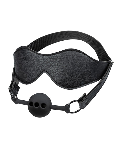 Nocturnal Collection Eye Mask & Breathable Ball Gag Set for Sensory Play