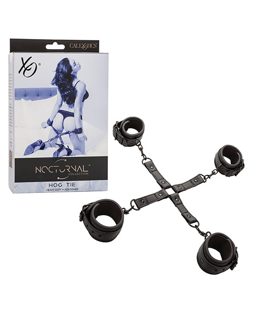 Nocturnal Bondage Restraint Set Adjustable Hog Tie with Swivel Buckle for Secure BDSM Play