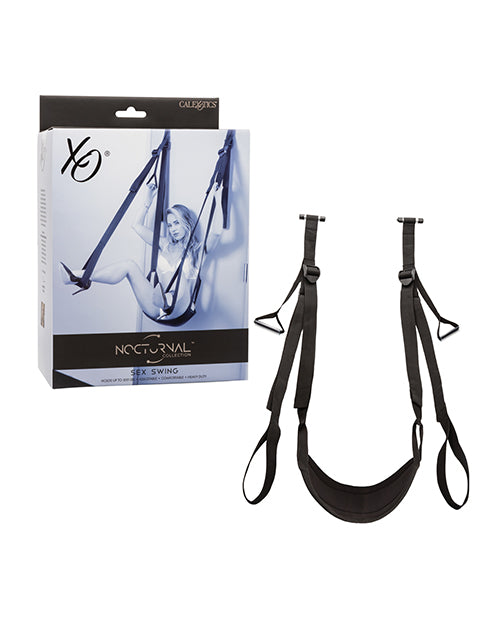 Nocturnal Sex Swing Sturdy Door Design Adjustable Straps Padded Seat for Versatile Bedroom Play